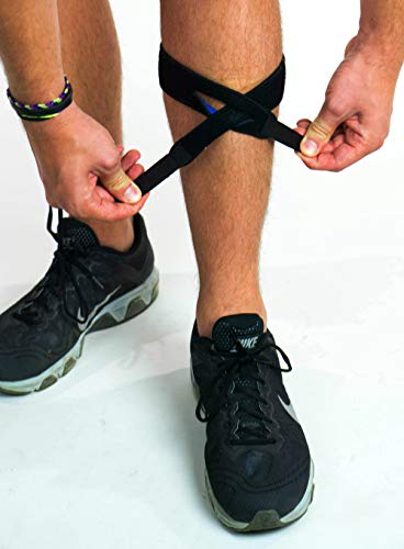 Calf & Shin Supports, Shin Splint Brace | Adjustable Neoprene Shin Splint & Leg Compression Support Strap | for Strains, Injuries, Pain - size: Large (1 Strap)