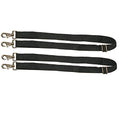 WeatherBeeta Replacement Elastic Leg Strap 2 Snaps, Black, Pair, Black, Pair