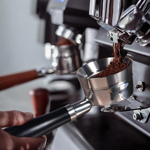 MATOW Magnetic Espresso Dosing Funnel for 58mm Portafilter | 8 Built-In Magnets, 304 Stainless Steel, Mess-Free Dosing Ring V2, Magnetic Fit - size: 58mm
