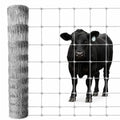 Farm Fence 4ft x 164ft Galvanized Woven Wire Livestock Fence | Heavy Duty Goat Cattle Deer Fence with Hog Wire Mesh for Ranch, Yard, Animal Enclosure, Garden Protection and Farm Boundary - size: 4ft X 164ft