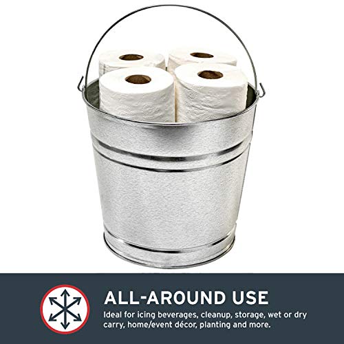 Behrens Galvanized Steel Utility Pail 14-Quart - size: 14-Quart, style: Galvanized