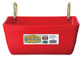 Little Giant® Plastic Fence Feeder | Clip On Pig Feeder | Mountable Feed Bucket | 4.5 Quarts | Red - color: Red, size: 4.5 Quarts