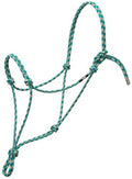 Weaver Leather Silvertip No. 95 Rope Halter, Small, Teal/Tan/Silver/White