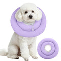 IDOMIK Dog Recovery Collar, Waterproof Soft Dog Cone After Surgery | Comfy Protective Elizabethan Collar Alternative for Dogs Cats, Adjustable Pet Neck Donut Cone Anti-Licking Wounds,Purple,M - color: Purple, size: M