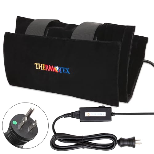 Thermotex Far Infrared Knee Heating Pad, Heated Pad for Knee, Thigh & Calf | FSA-HSA Eligible, Deep Penetration (2.36 Inches), For Pain Relief, Joint Support & Recovery, Dual Heat Inserts
