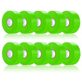 10 Pack Green Flagging Tape, Non-Adhesive Plastic Ribbon Neon Marking Roll | 1inch*2000ft, Marking Tape for Tree Marking, Hunting, Boundaries and Hazardous Areas,Trail Marking - color: Green - 10pack