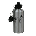 Personalized Custom Goat Aluminum Silver Finish 20 Ounce Water Bottle Customizable