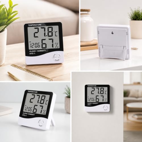 Digital Hygrometer & Thermometer – Indoor Temperature and Humidity Monitor, Mini Room Sensor for Home