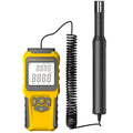 MT-93D Split Thermo Hygrometer HVAC Humidity Meter, Dew Point and Wet Bulb Temperature Reader, Flexible Spring Cord air Temp Probe, Backlit LCD, Data Hold MAX/MIN, ℃/℉, humidifier Greenhouse