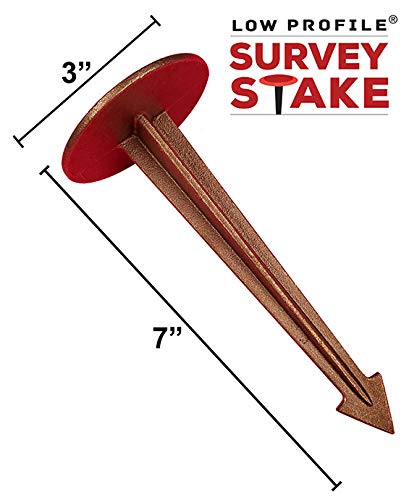 Survey Stakes, Flush Property Markers, Boundary Markers, Solid Brass (1)