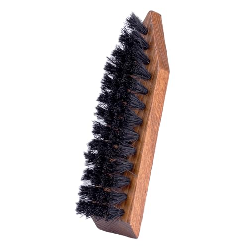 FootFitter Coco Bristle Sole Scrubber Brush for Shoe & Boot Cleaning | Sole Scrubbing Brush with Ultra Firm Polished Hardwood Design for Removing Tough Dirt on Leather & Rubber (Made in Germany)