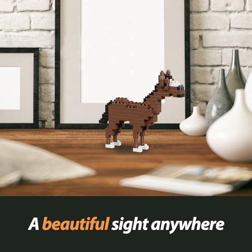 QISHOUTING Horse Mini Building Toy for Kids, Farm Animals Mini Building Blocks & Learning Toy for Girls Boys, Miniature Horse Figurine Toys for Adults Girls, Birthday Party Favors Stocking Stuffers - style: Paint horse
