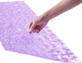 Webos Bath Shower Mat Non Slip: Extra Large Pebble Bathtub mat for Families, Anti Slip Shower Matt with Drain Holes Suction Cups Tub Mat - 16 X 40 Inch Clear Purple - color: Pebble Clear Purple