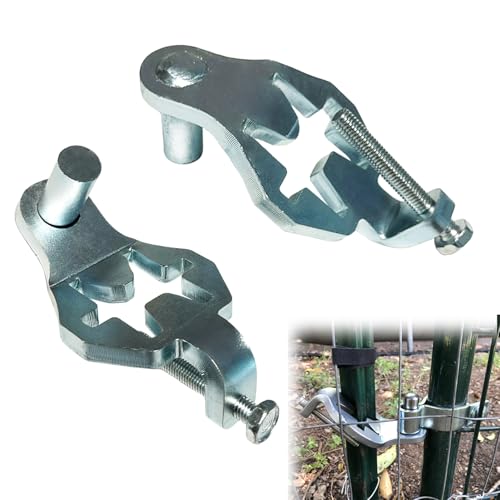 T Post Gate Hinge Pins Heavy Duty T-Post Gate Hinge for Farm Gate Garden and Backyard Gate
