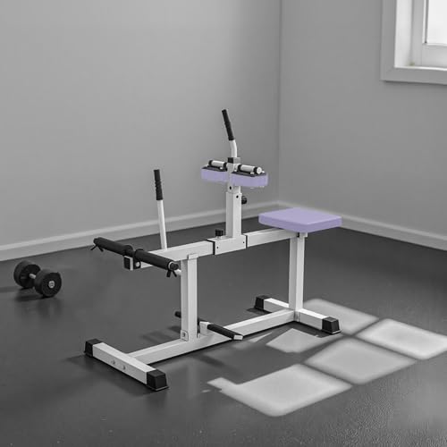 Soozier Seated Calf Raise Machine for Home Gym Waist Arm Training | Adjustable Calf Machine Leg Extension - color: Purple