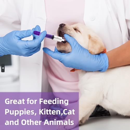 40pcs 10ml Syringes with Caps for Industry Lab Pet Feeding (Purple) - color: Purple, size: 10ml-40Pack