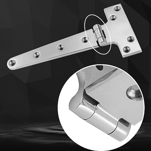 316 Stainless Steel T Hinges Marine Grade 8'' x 4" Heavy Duty Boat Hatch Hinge (196 mm X 97 mm) 4 Pack Casting Cabinet Hardware Door Hinge with Screws - style: 8'' x 4" 4 Pack
