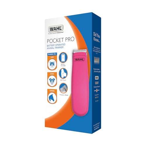 Wahl Pocket Pro Pet Trimmer/Clipper (One Size) (Pink) - color: Pink