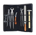 Professional 7 Piece Farrier Tool Kit for Horses Hoof Nipper, Clincher, Hoof Knife, Rasp, Driving Hammer Heavy Duty Horse Hoof Trimming and Equine Care Set