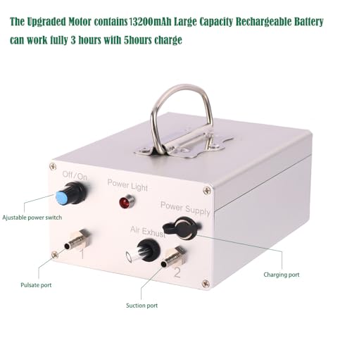 7L Goat Milking Machine,Rechargeable & Adjustable Suction Electric Milker - size: 7L Goat Battery