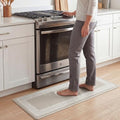 Chef Gear Hettie Anti Fatigue Cushioned Kitchen Mat 18"x48" Beige - color: Beige, size: 48"L x 18"W x 0.3"Th