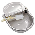 Automatic Water Dispenser for Dogs,Automatic Chicken Waterer,Outdoor Dog Water Feeder,304 Stainless Steel Water Bowl with Plastic Float Valve