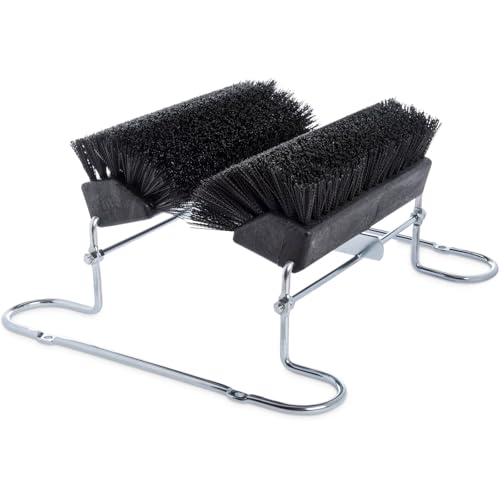 SPARTA Boot and Shoe Cleaning Brush 16.5" x 14.75" x 7", 6 lbs with Scraper for Heavy-Duty Dirt and Mud Remover at Homes, Farms, and Worksites, Polypropylene (Pp), Black - color: Black, size: Complete Unit, style: Modern
