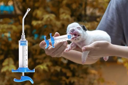 1 Pcs Goats Feed water filler, Drench Nozzle, Reusable, Adjustable Dosage, for Cattle, Sheep, Goats, Horse, Pig, Dog Supplies (Blue 10ml) - size: A (10ml)