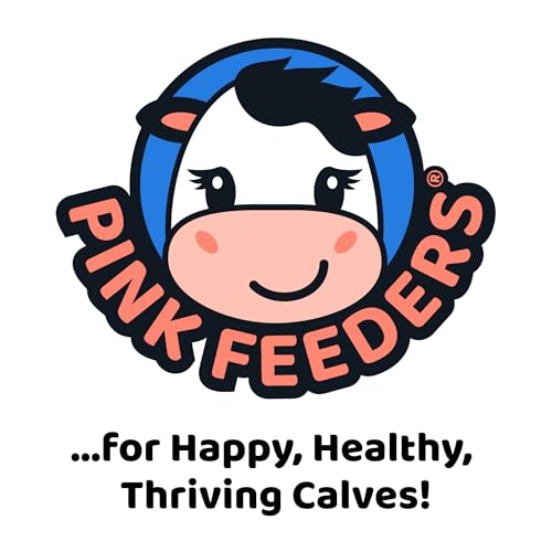 8L Reversible Calf Feeding Bucket with Thriver Nipple & Cap – 2 Gallon Single Teat Calf Feeder, Fence Mount, UV Protected One-Piece Construction for Livestock Feeding