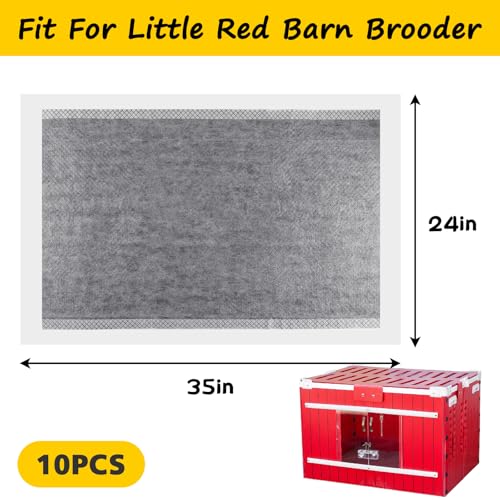 Hatchling Liners for Little Red Chicken Barn Pack 15, Chick Brooder Pads Absorbent, Leakproof Bedding for Baby Chicks, Ducklings
