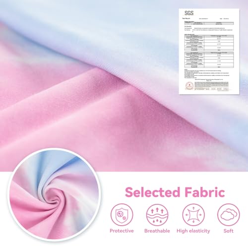 cyeollo Dog Surgery Recovery Suit, Surgical Onesie for Female & Male Dogs | Prevents Licking, Cone Alternative, Ideal After Spay & Neuter, Protects Surgical Wounds, Easy Potty Access, 4-Way Stretch - color: Pink Tie Dye, size: X-Small (Back: 9"-11")
