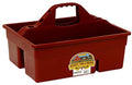 Little Giant® Plastic DuraTote | Horse Grooming DuraTote | Durable Tote Box Organizer with Easy Grip Handle | Extra Thick Sidewalls | Burgundy - color: Burgundy
