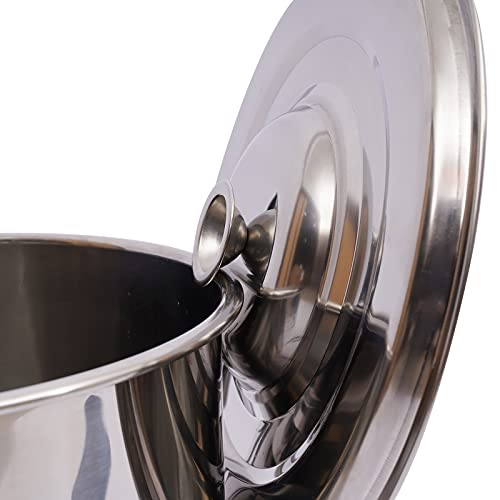 Extra Thick 304 Stainless Steel Milk Can, Milk Jug Milk Pail Anti-Leak Liquid Storage Transport Container with Sealed Lid and Carry Handle Tote Jug for ice, Meat, Fish, Food, Rice (12L/3.2Gal) - size: 12L/3.2Gal