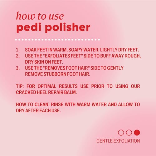 Onyx Professional Pedi Polisher, 2-in-1 Nano Glass Exfoliator - Dual Sided Nano Glass Foot File Callus Remover, Dry Skin, Dead Skin, Hair Removal, Compact, Waterproof
