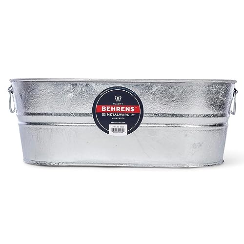 Behrens 0-OV 5-1/2-Gallon Oval Steel Tub - size: 5-1/2 gallon