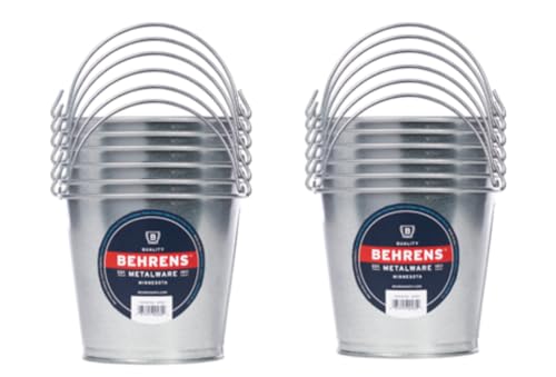 Behrens 1202 Galvanized Steel Pail, 2-Quart (12-Pails) - style: 12 Pails