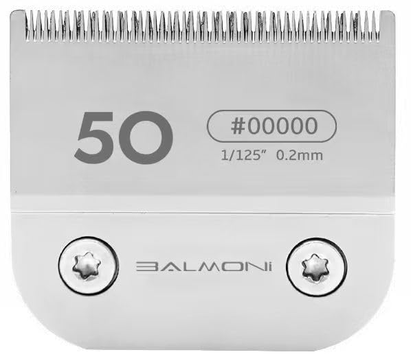 Professional A5 Blades – Powder Metallurgy + Titanium-Ceramic, Low-Heat High-Precision – Fits Wahl, Andis, Oster, Heiniger A5 Clippers, Parent (#50 0.2mm-1/125) - size: #50 0.2mm-1/125"