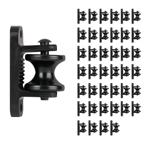 40pcs Wood Post Roller Insulators, Corner Insulators