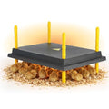 Hatching Time Warmzy 16"x22" Chick Heating Plate – Safe 40W Chicken Coop Heater for 50–55 Chicks with Adjustable Legs | Gentle Low-Heat Brooder Plate for Chicks, Durable Fire-Resistant Chicken Heater - size: 16" x 22" for 50–55 Chicks