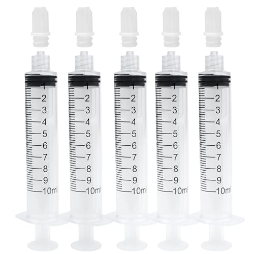 10ml Syringes Without Needles, 10cc Luer Lock Syringe - Disposable Individually Wrapped(30 Pack) - size: 10ml