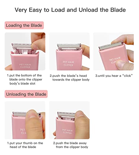 Replaceable Charging Cable & Standard Size Ceramic Blade Set | Pet Dog Hair Clipper Cat Trimmer Used Blade, Ceramic, Safe - color: Charger Cable+standard Blade