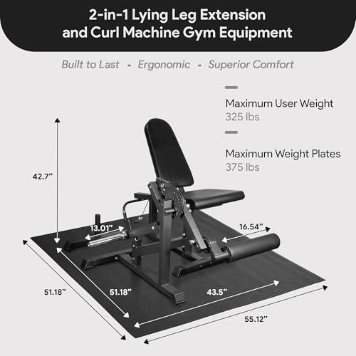 BalanceFrom Strength Training Machine, Adjustable Multifunctional Fitness Equipment for Home & Gym - style: Adjustable Leg Extension & Leg Curl