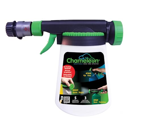 RL Flo-Master Chameleon Hose End Sprayer for use with Fertilizers, Weed Killers, Fungicides and Insect Killers, 32 ounce Refillable Bottle Included