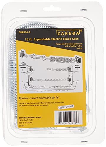 Zareba GHKS16-Z Spring Gate Kit Black (Pack of 6) - size: (Pack of 6)