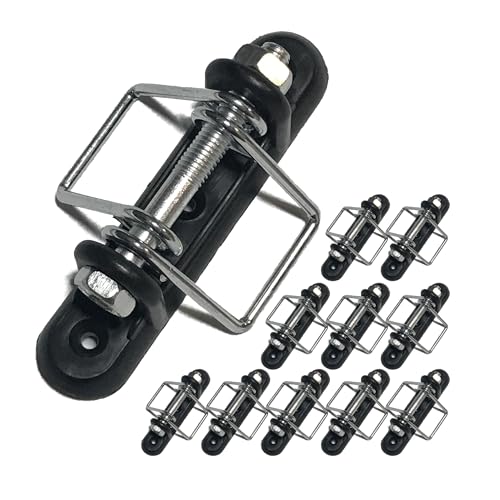 KuGuo Electric Fence Tape Connector, 10 Pack for Polytape Repair | Durable outdoor connector joins fence tape securely for farms, horses and livestock electric fence systems