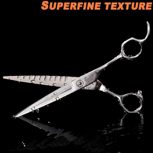 High-end Professional Dog Grooming Scissors Pet Grooming Shears 7 Inches Extremely Very Sharp Made Of Stainless Steel Alloy By Hand For Dog Cat Groomer - color: 7inch Shears