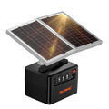 Solar Electric Fence Charger for Livestock: 30 Miles Solar Fence Charger, 12KV 1.5J Output Electric Fence Energizer with 12000mAh Battery, 15W Solar Panel, IP65 Waterproof for Poultry Garden
