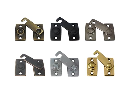 Solid Brass Shutter Bar/Door Latch, 7/8" x 2-3/32", Matte Black, 1 Pack, Made in Taiwan - color: Matte Black, size: 1 Pack