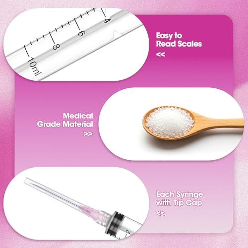 10mL/cc Disposable Luer Lock Syringe 18G 1.5 inch for Lab Use, Individually Wrapped, Pack of 50 - style: 10ml-18G-1.5" (luer lock)