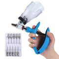 5ml Continuous Self-Refilling Livestock Syringe, 10 Needles Included | Adjustable dosage from 0.5ml to 5ml Veterinary Injection Gun for Chicken, Duck, Pig, Sheep, Cow Poultry - color: Blue